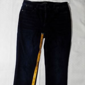 Women's Talbots Flawless Five-Pocket Dark Denim Straight Jeans